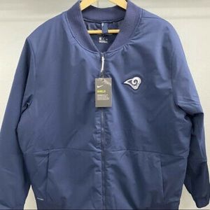 Nike XXL Shield NFL Rams Onfield Bomber Jacket LA